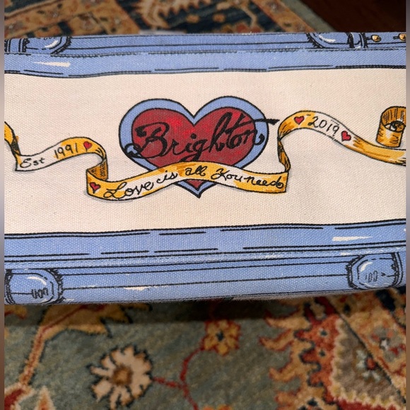 Brighton NWT In Love We Trust Exclusive Tom Clancy Artwork Queen of Hearts Tote - Picture 6 of 15
